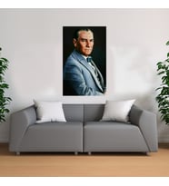 Başöğretmen Atatürk Kanvas Tablo