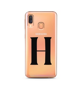 Samsung A40 Harf Tasarımlı Telefon Kılıfı H-Harfi 