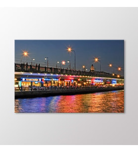 Arty Tablo Galata Köprüsü Tablo (Karışık)