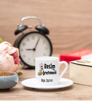 Resim Öğretmeni Türk Kahvesi Fincanı