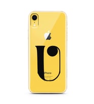 Iphone XR Harf Tasarımlı Telefon Kılıfı U-Harfi 