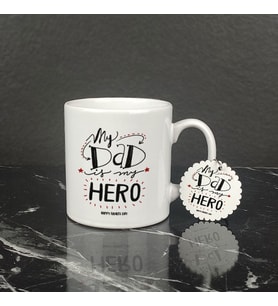 My Dad Is My Hero Kupa Bardak ve Anahtarlık Set