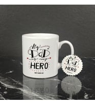 My Dad Is My Hero Kupa Bardak ve Anahtarlık Set