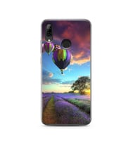 Lavanta Bahçesi Tasarımlı Süper Şeffaf Silikon Telefon Kılıfı Huawei P Smart (20