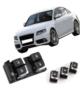 AUDİ A4 B8 CAM DÜĞMESİ ANAHTARI SETİ 2008--2012