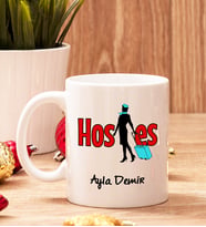 Hostese Hediye Beyaz Kupa Bardak