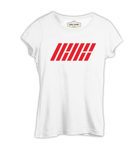 Ikon - Logo Beyaz Kadın Tshirt
