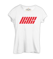Ikon - Logo Beyaz Kadın Tshirt