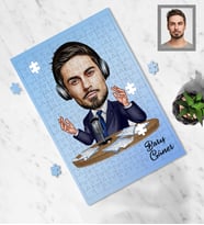 Kişiye Özel Spiker Karikatürlü A3 240 Parça Puzzle Bay-1