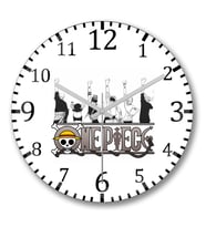 Nakama One Piece Duvar Saati Bombeli Gercek Cam