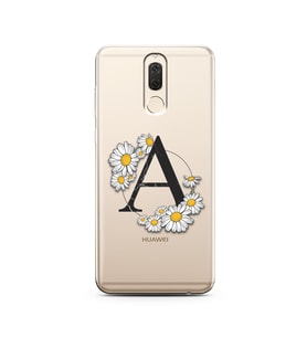 Papatya Harf Tasarım Süper Şeffaf Silikon Telefon Kılıfı Huawei Mate 10 Lite A-H