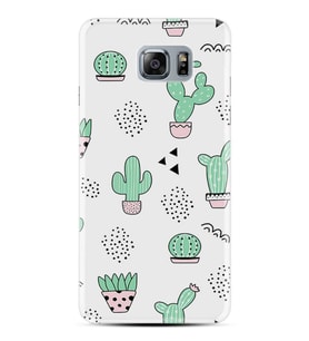 Kılıfland Samsung Galaxy Note 5 Kılıf Silikon Resimli Kapak Cactus Pattern Stok 901