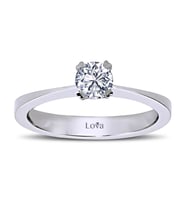 Lova D Renk 0,38 Karat Pırlanta Tektaş Yüzük - 1030060