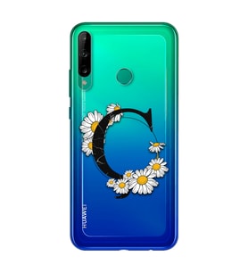 Papatya Harf Tasarım Süper Şeffaf Silikon Telefon Kılıfı Huawei P40 Lite E Ç-Har