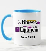 Fitness Eğitmenine Kupa Bardağı Mavi