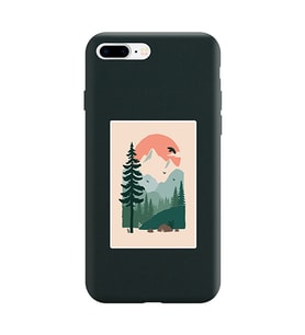 Siyah Lansman Telefon Kılıfı Iphone 8 Plus