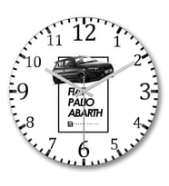 Fiat Palio Abarth Race Style Duvar Saati Bombeli Gercek Cam