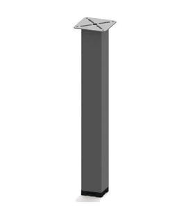 Sehpa Ayağı 13.500 - 50*50mm (4 Adet) Metalik Gri