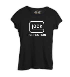Glock Perfection Siyah Kadın Tshirt