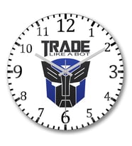 Trade Like A Bot Duvar Saati Bombeli Gercek Cam