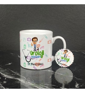 Üroloji Asistanı Kupa Bardak ve Anahtarlık Set