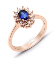 Rose Safir Pırlanta Yüzük