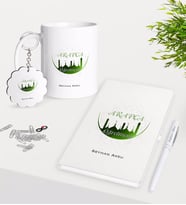 BK Gift Kişiye Özel Arapça Öğretmeni Kupa Anahtarlık Beyaz Defter Kalem Hediye Seti-2 (Model 1)