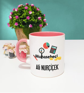Muhasebeci Kupa Bardak Pembe