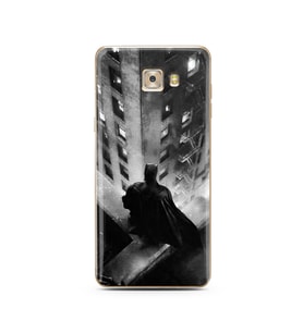 Batman Tasarım Süper Şeffaf Silikon Telefon Kılıfı Samsung C7 Pro 
