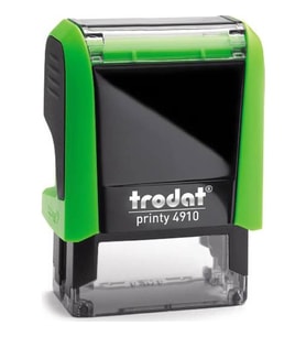 TRODAT 4910 YEŞİL - İSİM ÜNVAN KAŞESİ - İSİM YAZILI KALEM HEDİYELİ