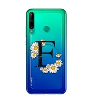 Papatya Harf Tasarım Süper Şeffaf Silikon Telefon Kılıfı Huawei P40 Lite E E-Har