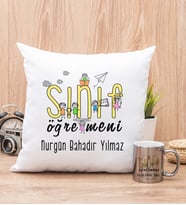 Sınıf Öğretmeni Yastık ve Silver Kupa Bardak