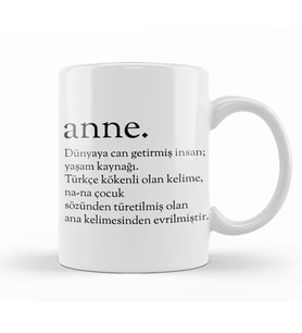 Anne Kelime Kupa Bardak Porselen