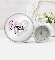 BK Gift Kişiye Özel Sevgililer Günü Saatli Sihirli Led Ayna Çerçeve  27
