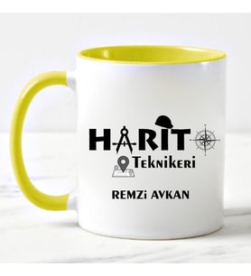 Harita Teknikeri Kupa Bardağı Sarı