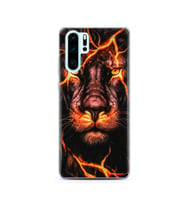 Aslan Neon Tasarım Süper Şeffaf Silikon Telefon Kılıfı Huawei P30 Pro