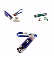 3 Fonksiyonlu Kırmızı Beyaz Işıklı Led Lazer Kedi Köpek Oyuncak Anahtarlık (Karışık)