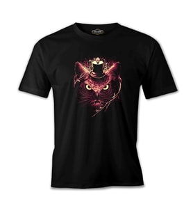 Baykuş Siyah Erkek Tshirt