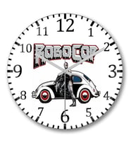 Robocop De Fusca Duvar Saati Bombeli Gercek Cam