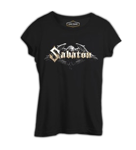 Sabaton - Logo Siyah Bayan Tshirt
