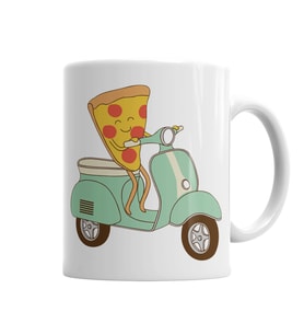 Pizza Teslimi  Kupa Bardak Porselen