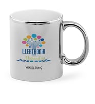 BK Gift Kişiye Özel Mesleki Elektronik Mühendisi Krom Kupa Bardak  1