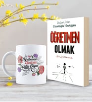 BK Gift Kişiye Özel Öğretmen Olmak Kitabı ve Kupası Hediye Seti
