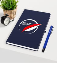 BK Gift Kişiye Özel Avukat Temalı Lacivert Defter Kalem Seti - 13