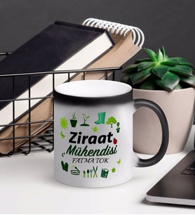Ziraat Mühendisi Kupa Bardağı Sihirli (Beyaz)