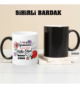 Öğretmenler Gününe Özel Sihirli Kupa Bardak (STD)