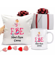 Ebe Bardağı ve Yastığı Hediye Seti (Model 1)