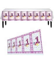 1 Yaş Parti Masa Örtüsü, 180 x 108 cm,  Pembe (STD)