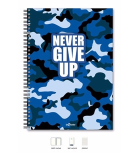 A5 Defter Çizgili 200 syf Never Energy