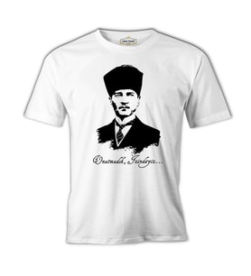 Atatürk - Unutmadık! Beyaz Erkek Tshirt